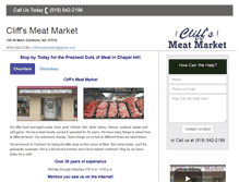 Tablet Screenshot of cliffsmeatmarket.com